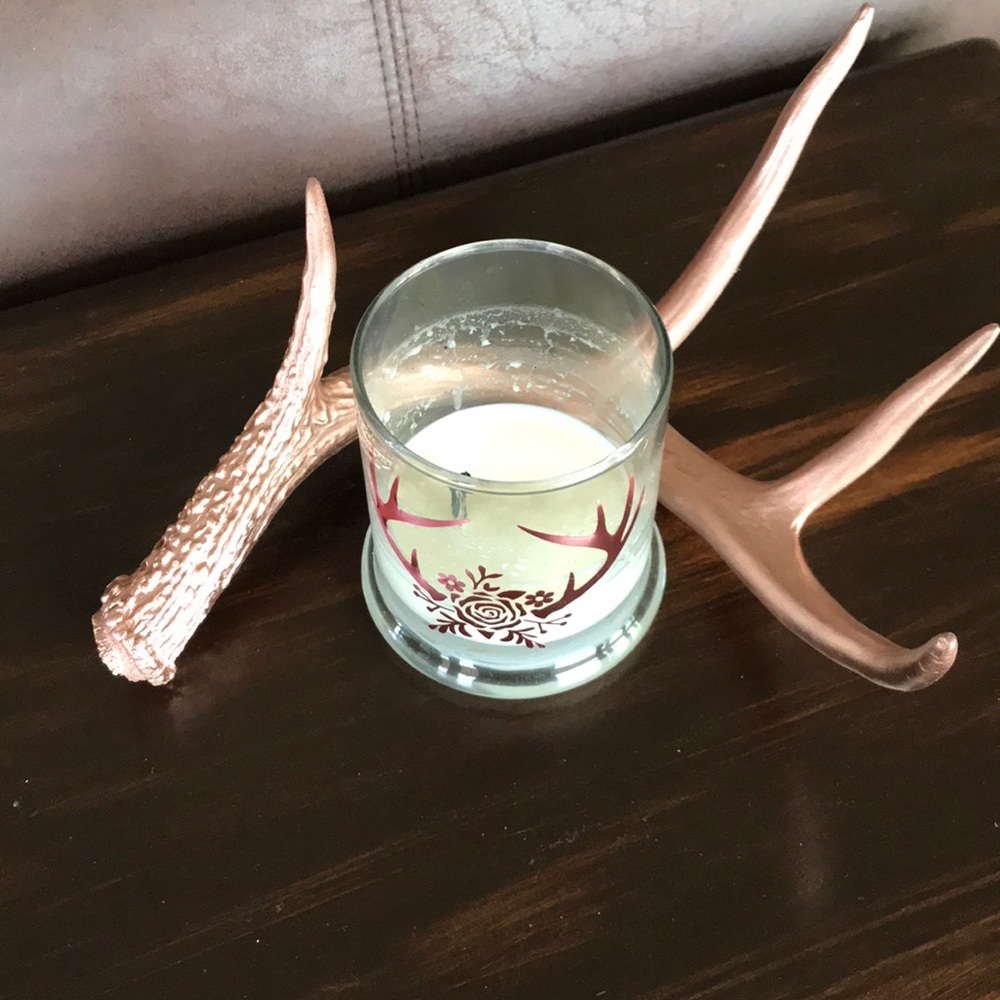 Rose gold deer antler